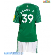 Camisa de time de futebol Newcastle United Bruno Guimaraes #39 Replicas 2º Equipamento Infantil 2025-26 Manga Curta (+ Calças curtas)